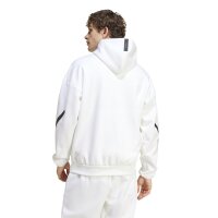 adidas Z.N.E. Full-Zip Hoodie Herren - weiß/schwarz - M