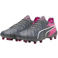 Puma King Ultimate Rush FG/AG Fußballschuh Herren - grau/pink