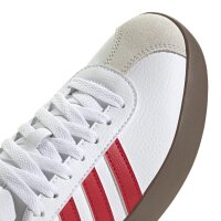 adidas VL Court 3.0 Sneaker Damen - weiß/rot -41 1/3