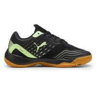 Puma Solarflash III Hallenschuhe Kinder - schwarz/grün-37.5