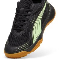 Puma Solarflash III Hallenschuhe Kinder - schwarz/grün-37.5