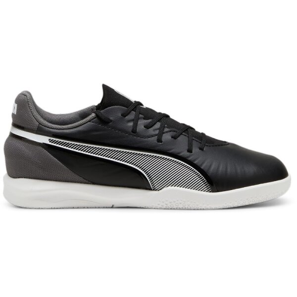 Puma King Match IT Hallenschuhe Kinder - schwarz/weiß-38.5