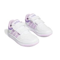 adidas Hoops Sneaker Kinder - weiß/rosa/lila - 34