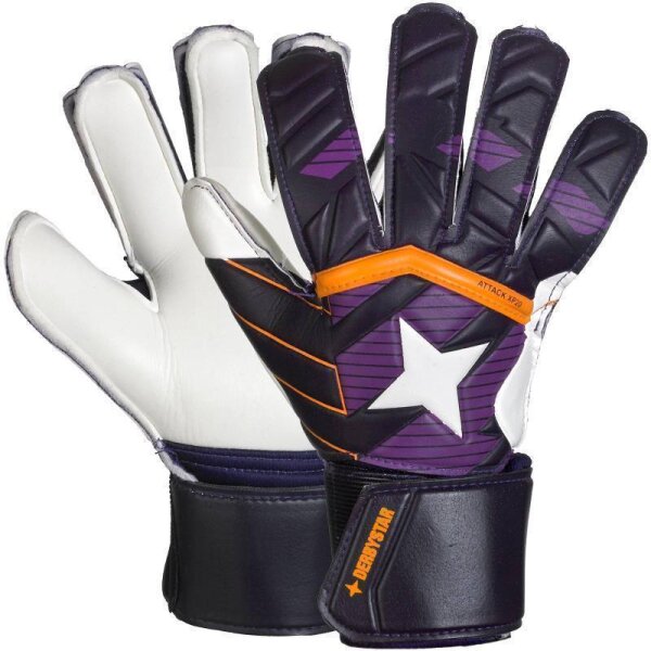 Derbystar Attack XP 20 Torwarthandschuhe Kinder - lila/orange - 7
