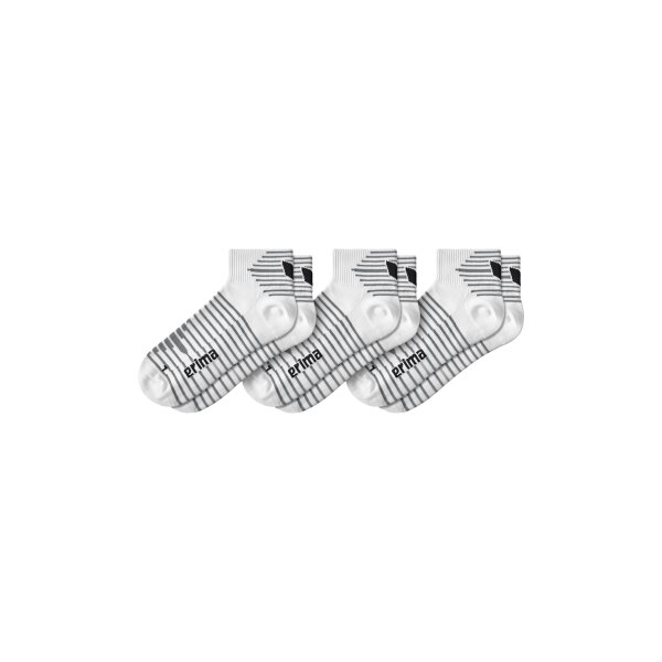 Erima 3-Pack Kurzsocken Herren - weiß - 31-34