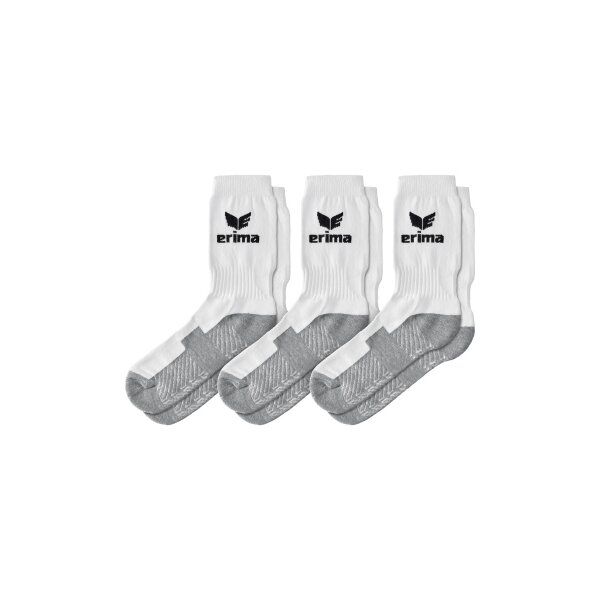 Erima 3-Pack Sportsocken Herren - weiß - 47-50