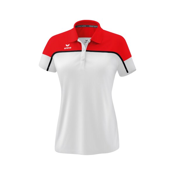 Erima Change by erima Poloshirt Damen - weiß/rot/schwarz - 36