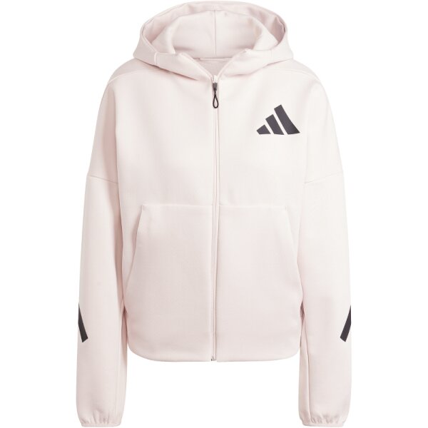 adidas Z.N.E. Full-Zip Hoodie Damen - rosa/schwarz - XS
