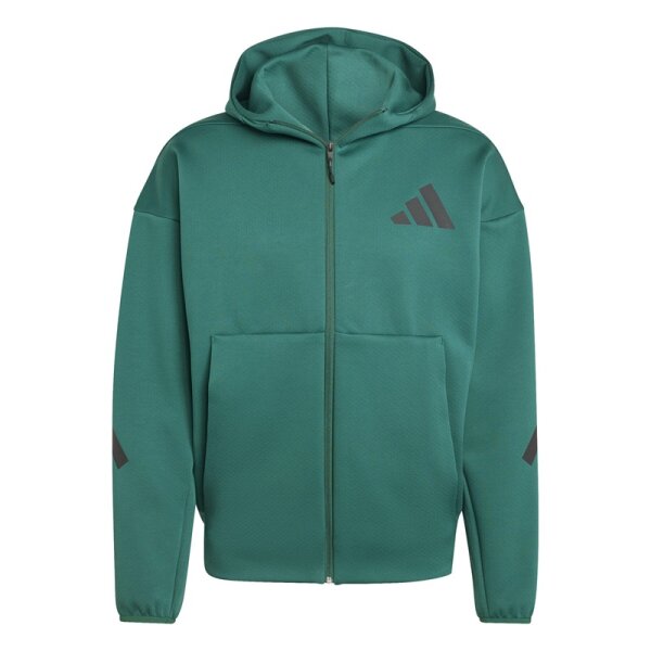 adidas Z.N.E. Full-Zip Hoodie Herren - grün/schwarz - 2XL