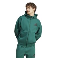 adidas Z.N.E. Full-Zip Hoodie Herren - grün/schwarz-S