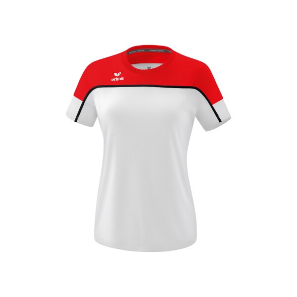 Erima Change by erima T-Shirt Damen - weiß/rot/schwarz - 42