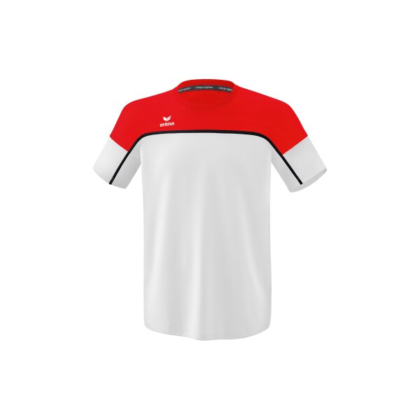 Erima Change by erima T-Shirt Herren - weiß/rot/schwarz - S