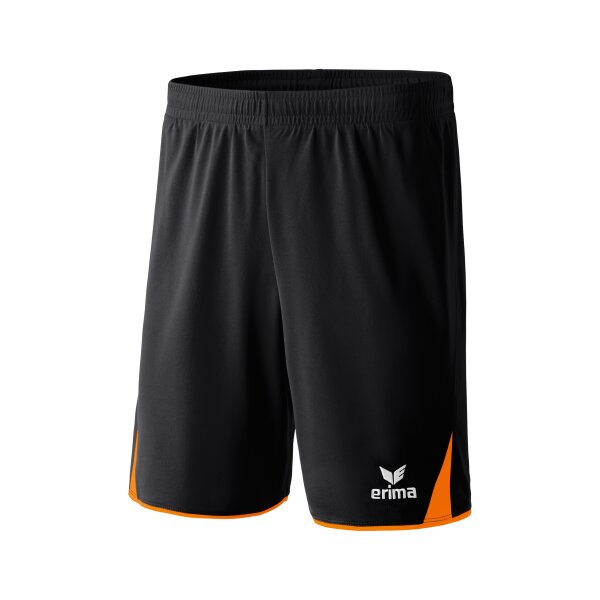 Erima Classic 5-C Shorts Kinder - schwarz/orange - 128