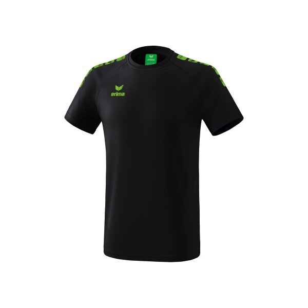 Erima Essential 5-C T-Shirt Kinder - schwarz/grün - 164