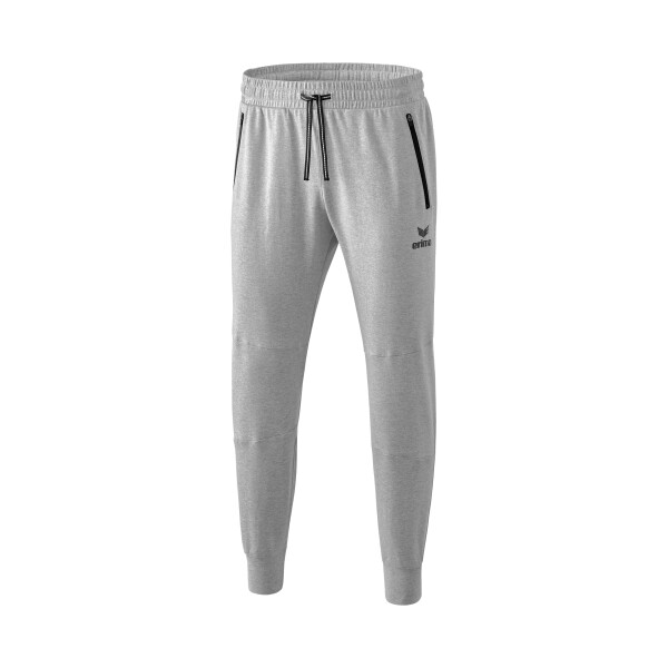 Erima Essential Sweathose Herren - hellgrau melange/schwarz - L