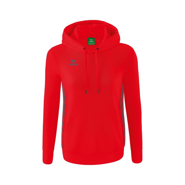 Erima Essential Team Kapuzensweat Damen - rot/slate grey - 42