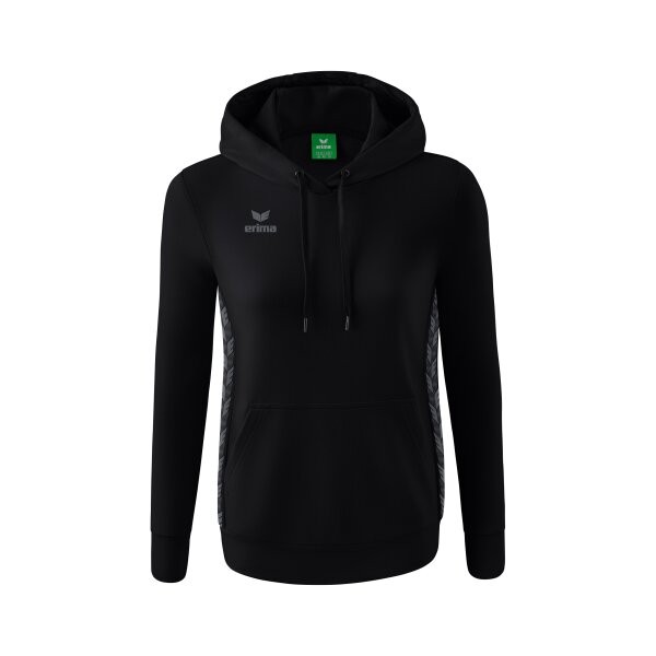 Erima Essential Team Kapuzensweat Damen - schwarz/slate grey - 42