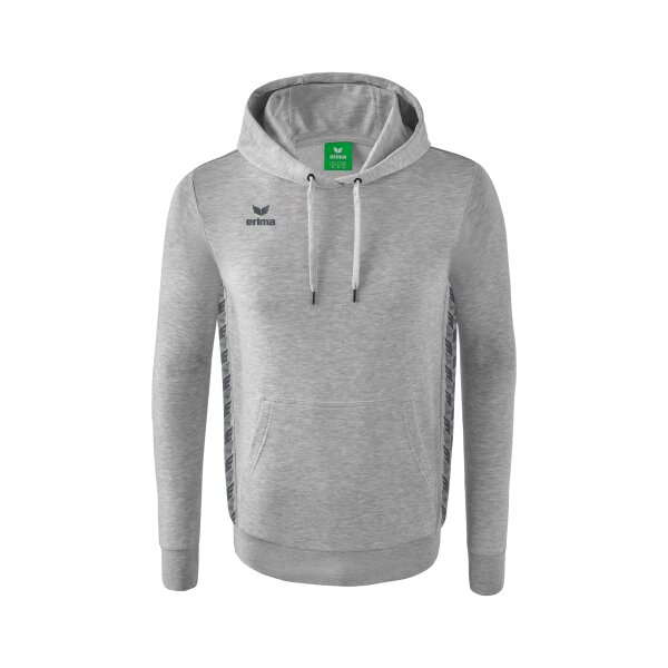 Erima Essential Team Kapuzensweat Herren - hellgrau melange/slate