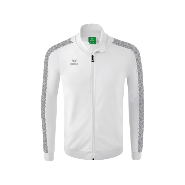 Erima Essential Team Tracktop Jacke Herren - weiß/monument grey -