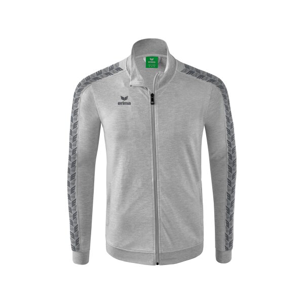 Erima Essential Team Tracktop Jacke Kinder - hellgrau melange/sla