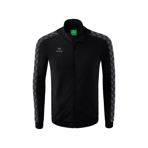 Erima Essential Team Tracktop Jacke Kinder - schwarz/slate grey -
