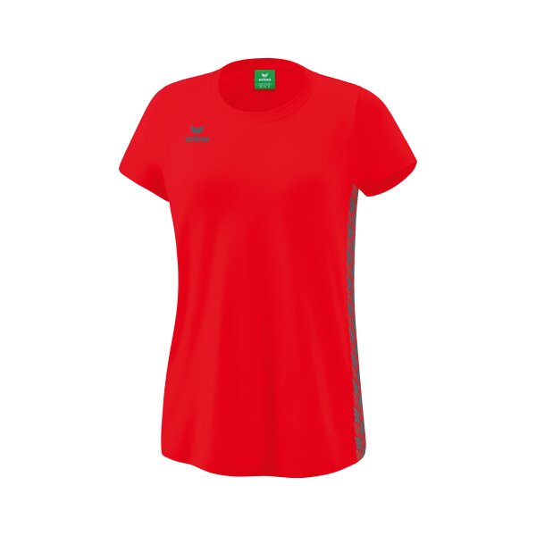 Erima Essential Team T-Shirt Damen - rot/slate grey - 36