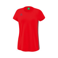 Erima Essential Team T-Shirt Damen - rot/slate grey - 38