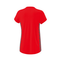 Erima Essential Team T-Shirt Damen - rot/slate grey - 38