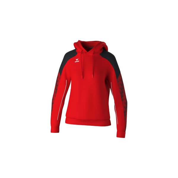 Erima Evo Star Kapuzensweat Damen - rot/schwarz - 42
