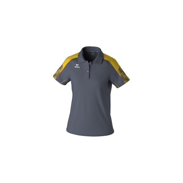 Erima Evo Star Poloshirt Damen - slate grey/gelb - 38