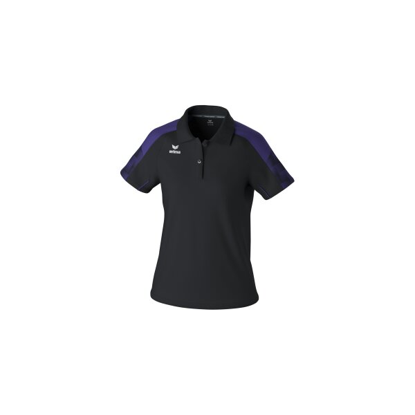 Erima Evo Star Poloshirt Damen - schwarz/ultra violet - 42