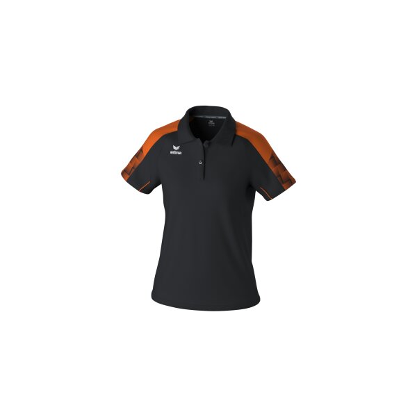 Erima Evo Star Poloshirt Damen - schwarz/orange - 36
