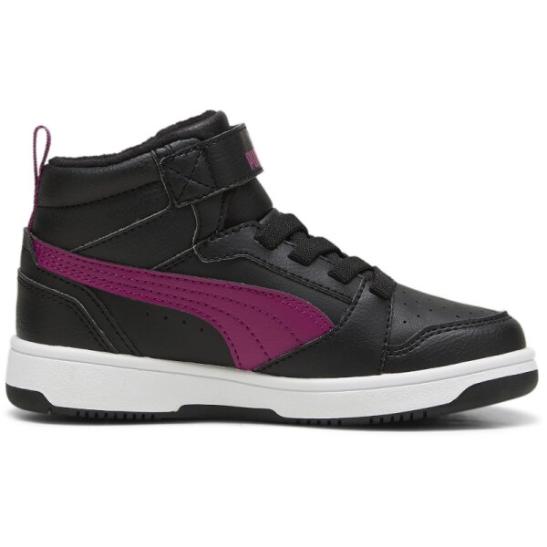 Puma Rebound V6 Mid Sneaker Kinder - schwarz/lila - 30