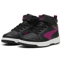 Puma Rebound V6 Mid Sneaker Kinder - schwarz/lila - 30