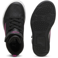 Puma Rebound V6 Mid Sneaker Kinder - schwarz/lila - 30