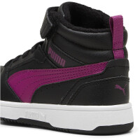 Puma Rebound V6 Mid Sneaker Kinder - schwarz/lila - 30