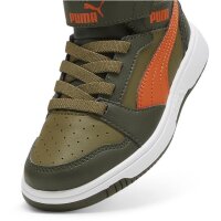 Puma Rebound V6 Mid Sneaker Kinder - grün/orange - 30