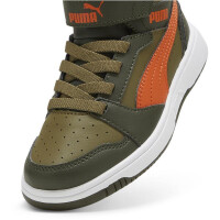 Puma Rebound V6 Mid Sneaker Kinder - grün/orange - 31