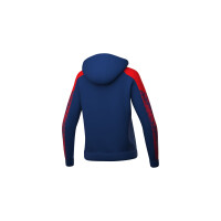 Erima Evo Star Trainingsjacke mit Kapuze Damen - new navy/rot - 36