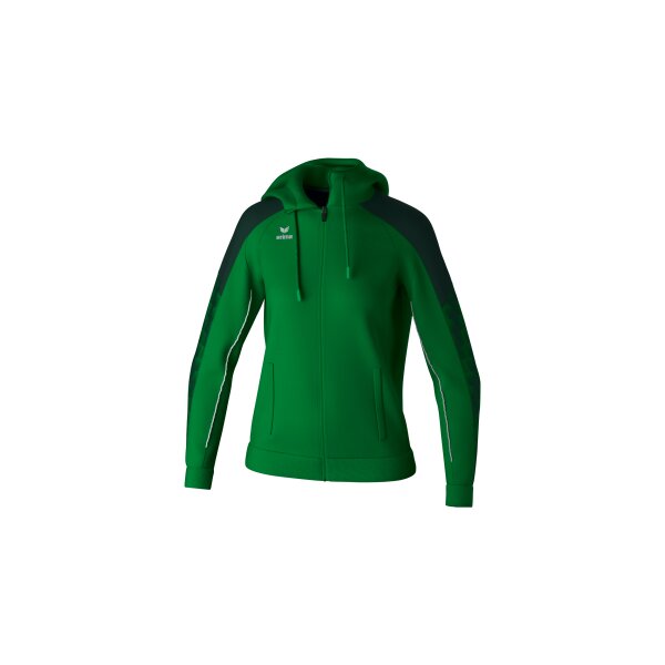 Erima Evo Star Trainingsjacke mit Kapuze Damen - smaragd/pine gro