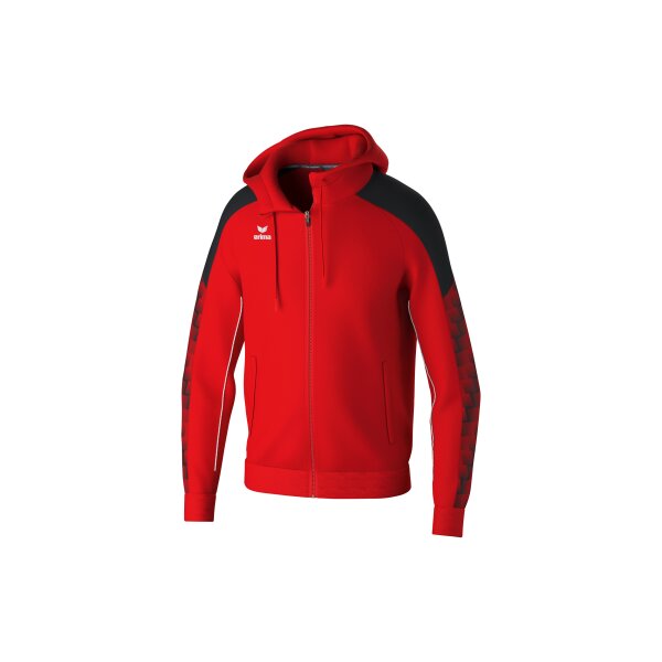 Erima Evo Star Trainingsjacke mit Kapuze Herren - rot/schwarz - L