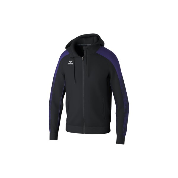 Erima Evo Star Trainingsjacke mit Kapuze Kinder - schwarz/ultra v