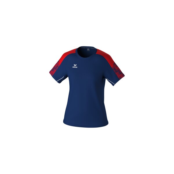 Erima Evo Star T-Shirt Damen - new navy/rot - 40