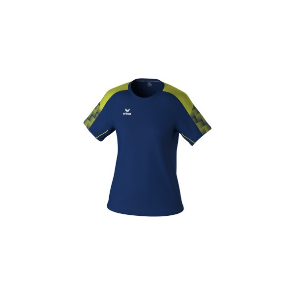 Erima Evo Star T-Shirt Damen - new navy/lime - 36