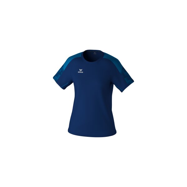 Erima Evo Star T-Shirt Damen - new navy/mykonos blue - 34