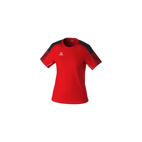 Erima Evo Star T-Shirt Damen - rot/schwarz - 42
