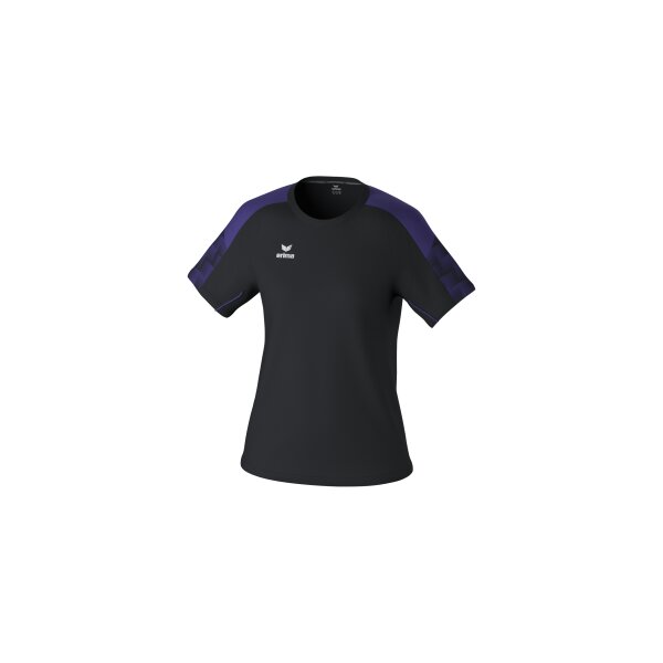 Erima Evo Star T-Shirt Damen - schwarz/ultra violet - 38