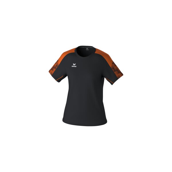 Erima Evo Star T-Shirt Damen - schwarz/orange - 34