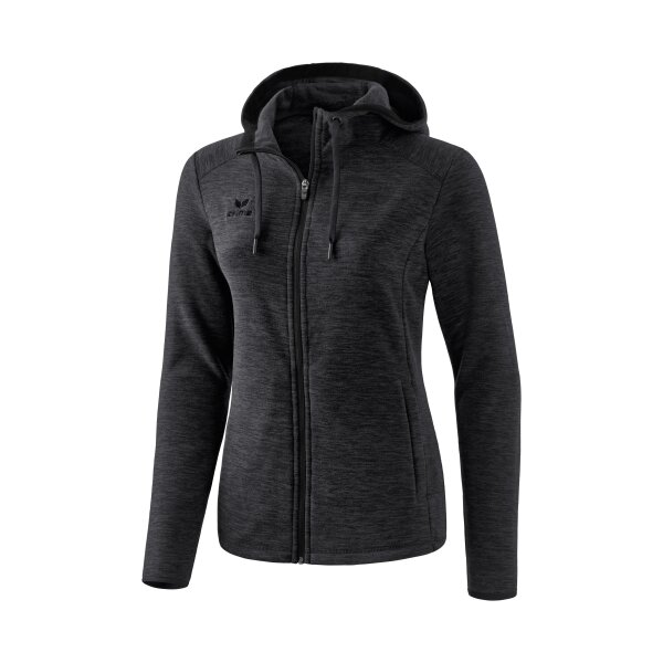Erima Fleecejacke Damen - schwarz melange - 34