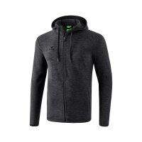 Erima Fleecejacke Herren - schwarz melange - L